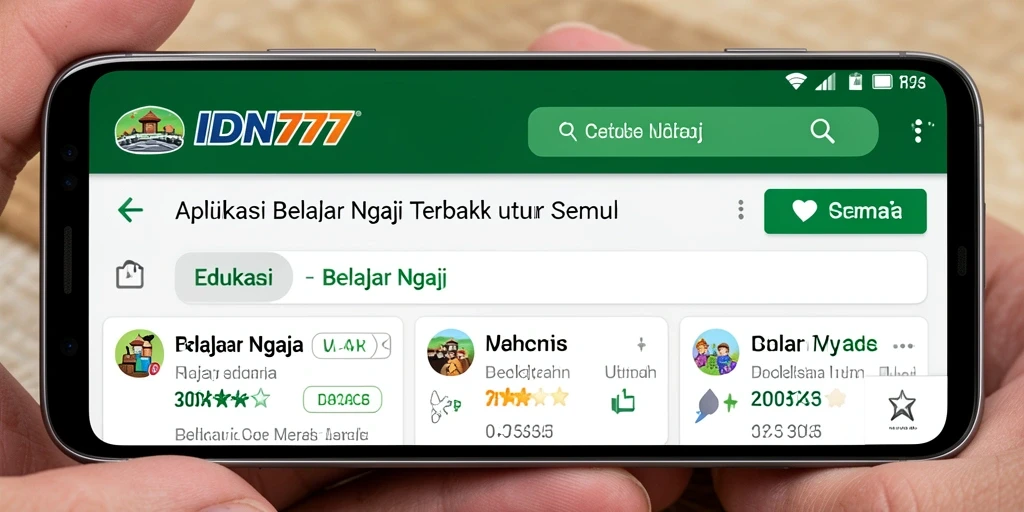 Tampilan antarmuka IDN777 yang intuitif dan mudah dipahami.