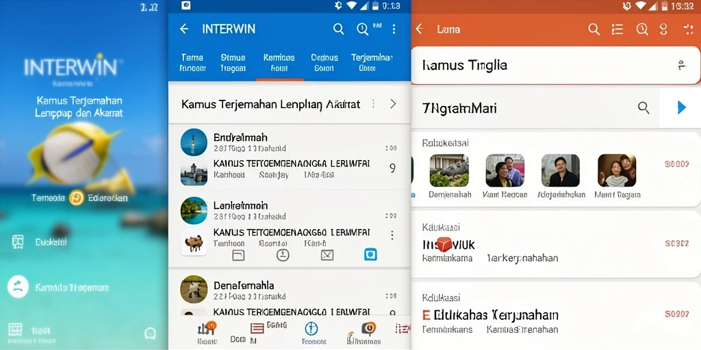 Antarmuka pengguna <strong>INTERWIN</strong> yang sederhana dan fungsional.