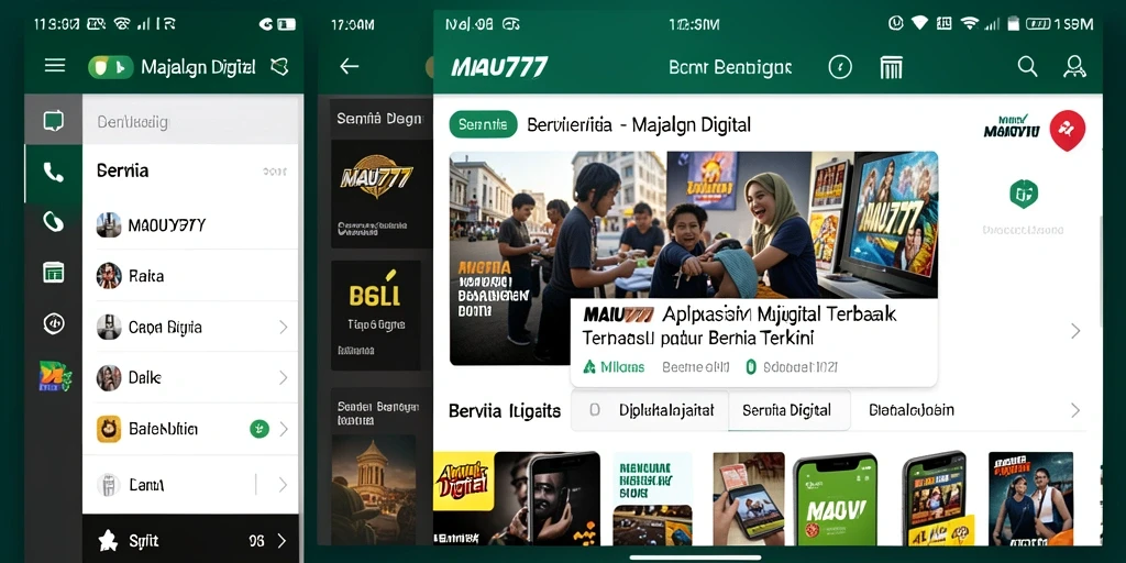 Antarmuka MAU777 yang menarik dengan koleksi berita terkini.