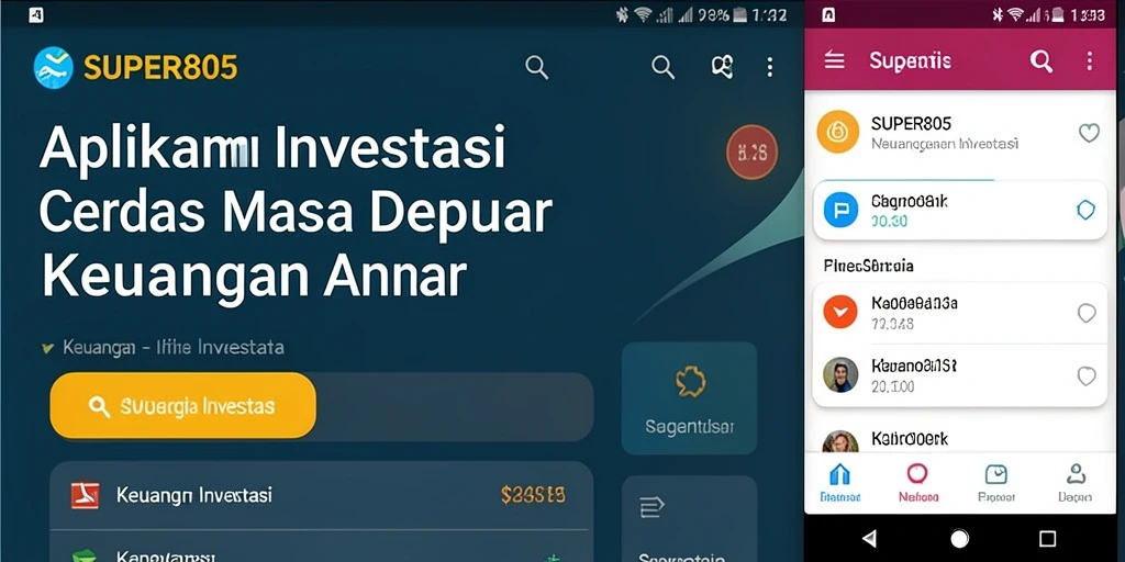 Screenshot utama SUPER805 menunjukkan antarmuka intuitif untuk investasi yang mudah digunakan.