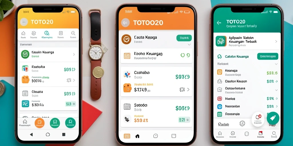 Antarmuka sederhana dan fungsional TOTO20 untuk Catatan Keuangan.